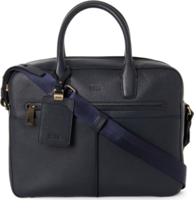 HUGO BOSS Eloit grained-leather bag