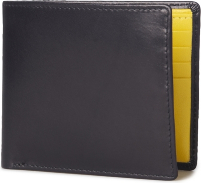 LAUNER Contrast&ndash;lining eight card billfold wallet