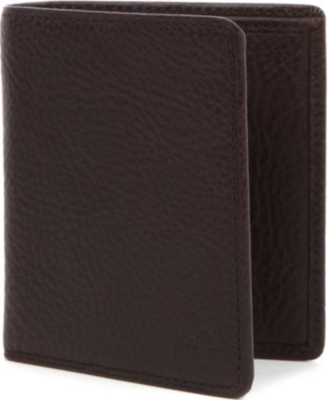 MULBERRY Mini tri-fold natural-leather wallet