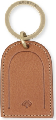 MULBERRY Leather tag key ring