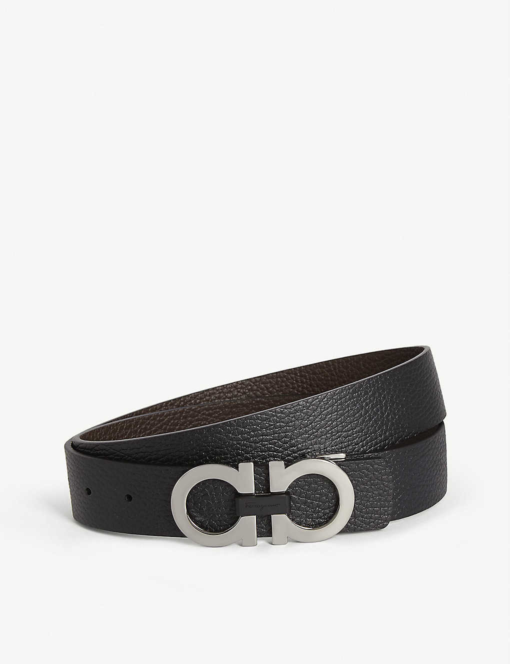 Gancini reversible leather belt(5196353)