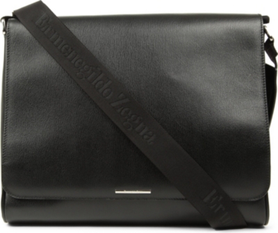 ZEGNA Heritage leather messenger bag