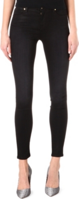 J BRAND The Little Black Jean Maria coated skinny high-rise jeans