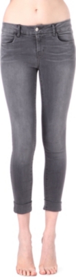 J BRAND Anja clean-cuffed cropped skinny mid-rise jeans