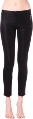 J BRAND Tabitha coated skinny mid-rise jeans