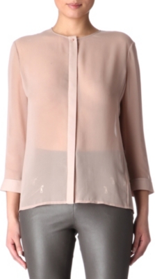 J BRAND FASHION Juliette sheer chiffon blouse