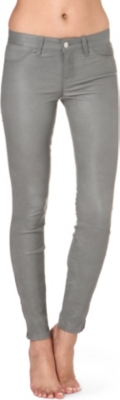 J BRAND L8001 super-skinny mid-rise leather leggings