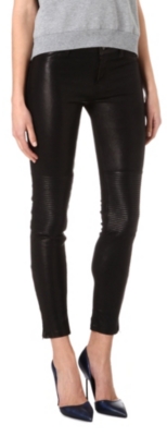 J BRAND L8001 super-skinny mid-rise leather leggings