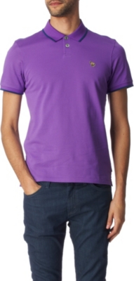 PAUL SMITH JEANS Zebra tipped polo shirt (Purple