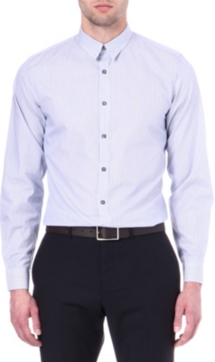 PS BY PAUL SMITH Tram-striped tailored single-cuff shirt