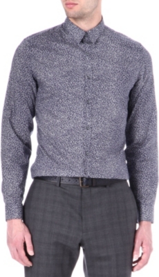 PS BY PAUL SMITH Floral slim-fit single-cuff shirt