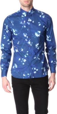 PS BY PAUL SMITH Photogram floral single cuff shirt