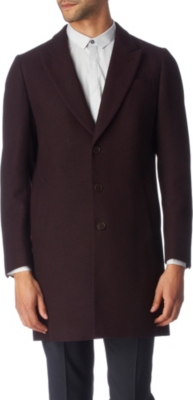 PS BY PAUL SMITH Birdseye epsom coat (Damson