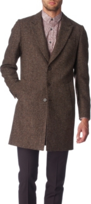 PS BY PAUL SMITH Houndstooth epsom coat (Chocolate