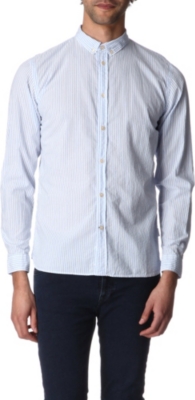 PAUL SMITH JEANS Seersucker striped cotton shirt