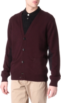 PAUL SMITH JEANS Corduroy-patch cardigan