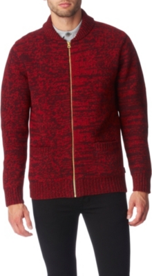 PAUL SMITH JEANS Two-toned cardigan (Red
