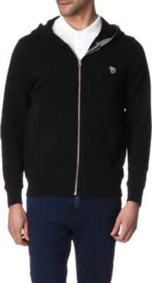 PAUL SMITH JEANS Appliqu&eacute;d-zebra hoody