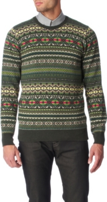 PS BY PAUL SMITH Fair Isle jumper (Green