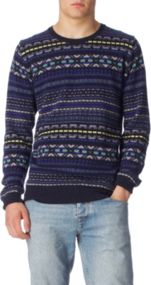 PS BY PAUL SMITH Fair Isle jumper (Navy