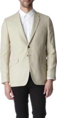 PS BY PAUL SMITH Single-breasted linen blazer