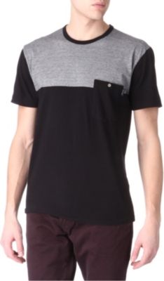 PAUL SMITH JEANS Striped-yoke t-shirt