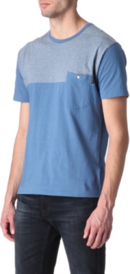 PAUL SMITH JEANS Striped-yoke t-shirt