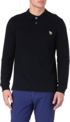 PAUL SMITH JEANS Zebra long-sleeved polo shirt
