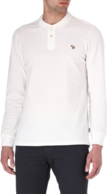 PAUL SMITH JEANS Zebra long-sleeved polo shirt