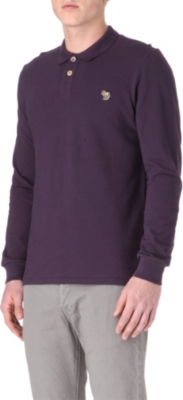 PAUL SMITH JEANS Zebra long-sleeved polo shirt