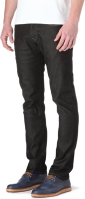 PAUL SMITH JEANS Mercerised slim-fit tapered jeans