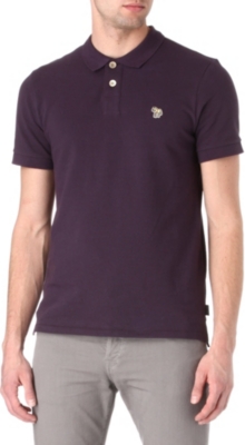 PAUL SMITH JEANS Zebra cotton-piqu&eacute; polo shirt