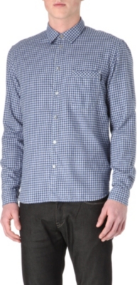 PAUL SMITH JEANS Gingham brushed-cotton shirt