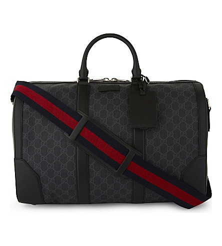 GUCCI - Supreme canvas and leather duffle bag | 0