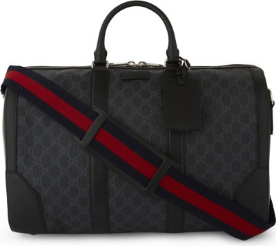 GUCCI - Supreme canvas and leather duffle bag | 0