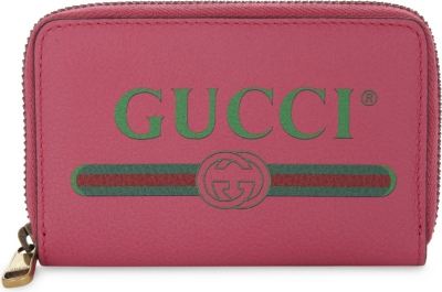 GUCCI - Logo small grained leather wallet | www.bagsaleusa.com