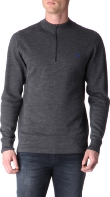 FRED PERRY Bradley Wiggins Drop-hem jumper