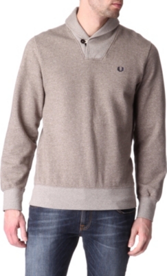 FRED PERRY Shawl-collar sweatshirt