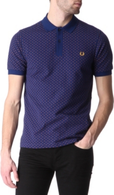 FRED PERRY Slim fit paisley polo shirt