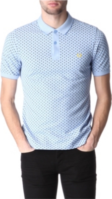FRED PERRY Slim fit paisley polo shirt