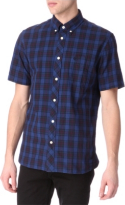 FRED PERRY Checked short-sleeved shirt