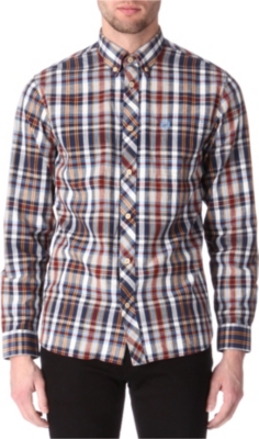 FRED PERRY Madras single cuff shirt