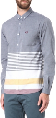 FRED PERRY Placement striped shirt