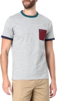 FRED PERRY Contrast pocket t-shirt