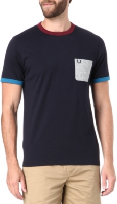 FRED PERRY Contrast pocket t-shirt