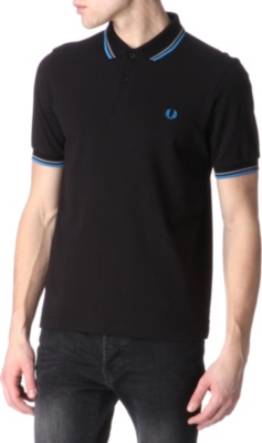 FRED PERRY Slim-fit twin–tipped polo shirt