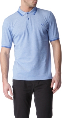 FRED PERRY Slim-fit tipped polo shirt