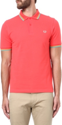 FRED PERRY Slim-fit twin tip polo shirt