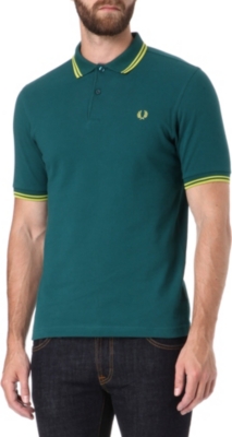 FRED PERRY Slim-fit twin tip polo shirt