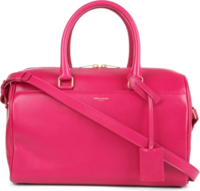 SAINT LAURENT Small leather duffel bag